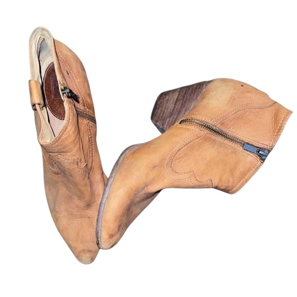 🌹FRYE CAMEL LEATHER BOOTS - Picture 1 of 7